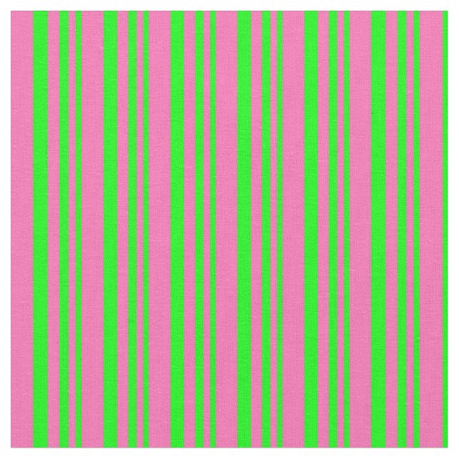 Tecido Limão e padrão rosa-quente das faixas (Detalhe)