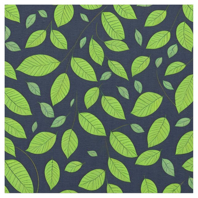 Tecido Linda folha verde (Detalhe)