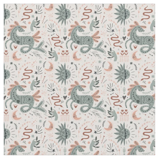 Tecido Linda pasta Rosa e padrão verde para ela (Detalhe)