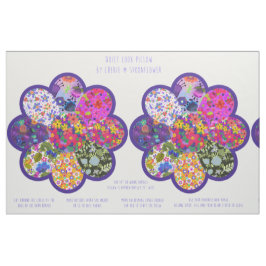 Tecido Lindo Kit de Corte e Costura de Almofada Redonda B