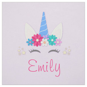 Tecido Lindo Quadrado de Colcha Personalizado com Nome e 