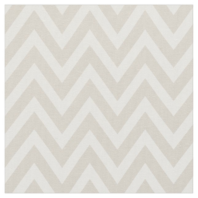 Tecido Linen Beige Modern Chevron Stripes (Detalhe)