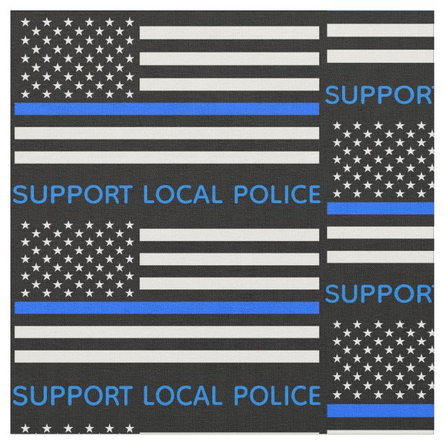 Tecido Linha Azul Fino da Polícia Local (Detalhe)