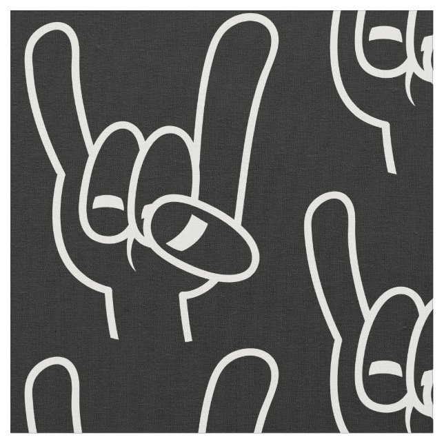 Tecido Linha Branca de Cavalos Diabos de Metal Pesado (Detalhe)