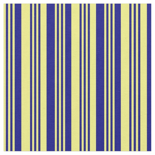Tecido Linhas Amarelas e Azuis (Detalhe)