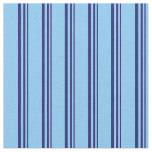 Tecido Linhas Azuis e Azul Céu Claro Azul