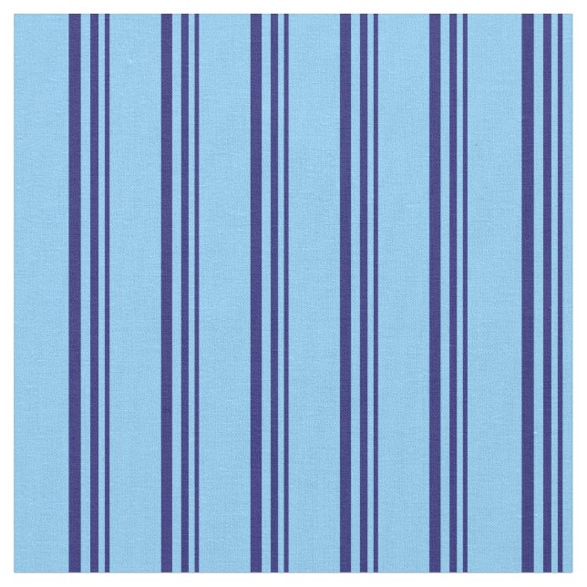Tecido Linhas Azuis e Azul Céu Claro Azul (Detalhe)