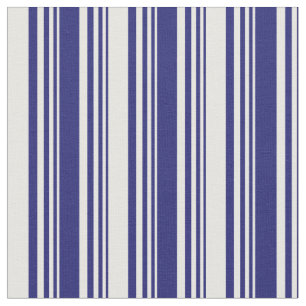 Tecido Linhas Azul e Branco da meia-noite