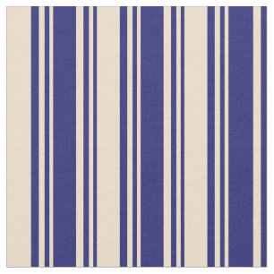 Tecido Linhas Azul e Tan da meia-noite