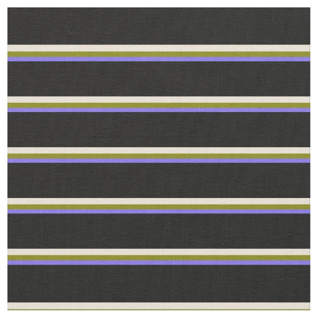 Tecido Linhas Azul, Verde, Bisque e Preto com Tabuleiro M (Detalhe)