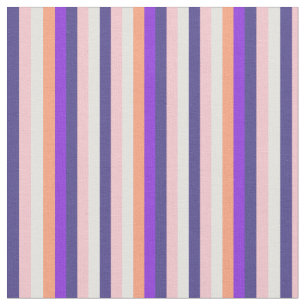 Tecido Linhas Ciano, Rosa, Azul Escuro, Roxo e Salmão