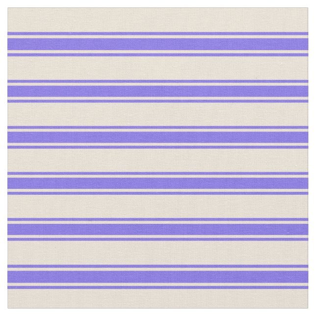 Tecido Linhas coloridas bisque e folhas azuis medias (Detalhe)