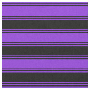 Tecido Linhas Coloridas Roxo e Preto