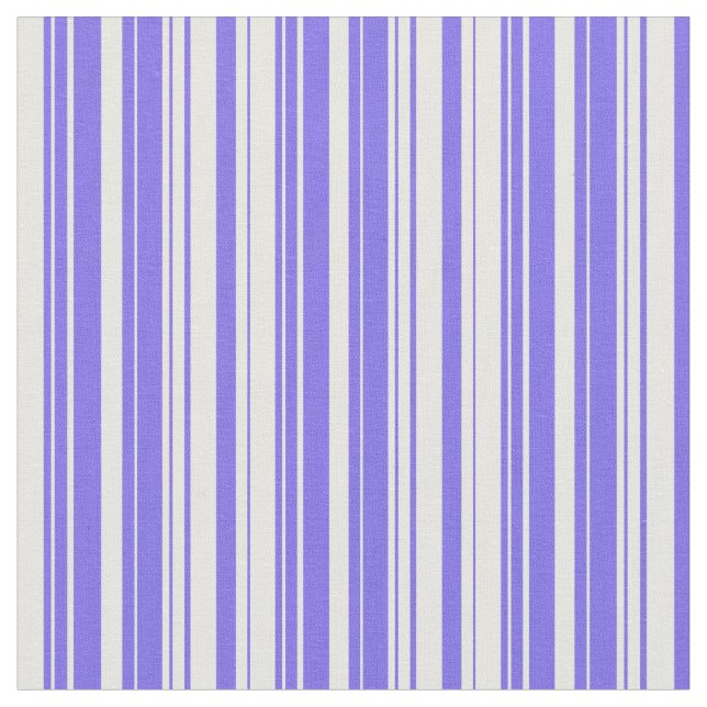 Tecido Linhas com Cor Azul e Creme de Tabuleiro Médio (Detalhe)