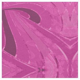 Tecido Linhas curvas de seda abstrato a rosa