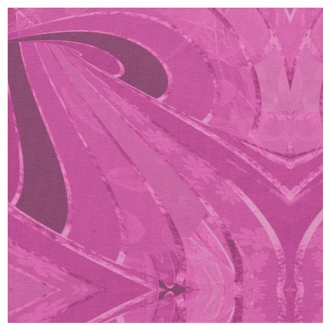 Tecido Linhas curvas de seda abstrato a rosa (Detalhe)