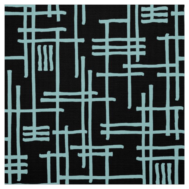 Tecido Linhas de abstrato 120923 - Verde azul claro em pr (Modelo)