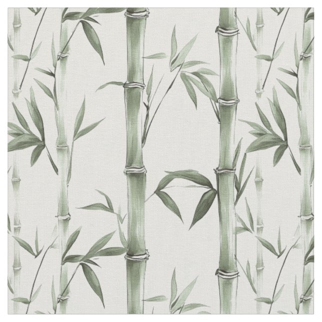 Tecido Linhas de Bambu Verde (Detalhe)
