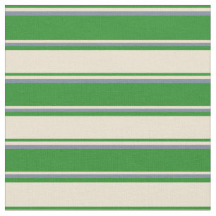 Tecido Linhas de Cinza Verde, bege e leve