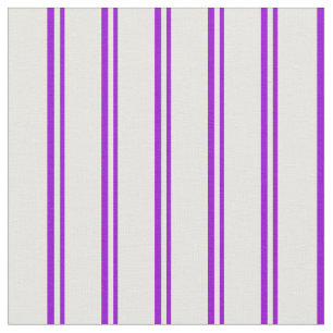 Tecido Linhas de cor branca e violeta escuro