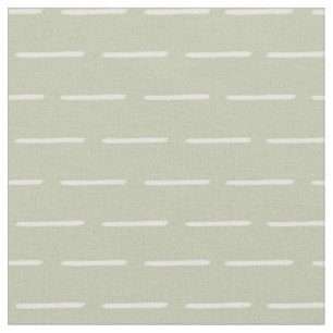 Tecido Linhas de Marfim Minimalistas em Verde Cinza Paste
