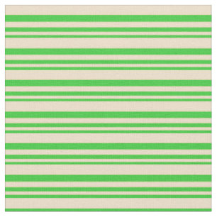 Tecido Linhas de verde limão e Tan
