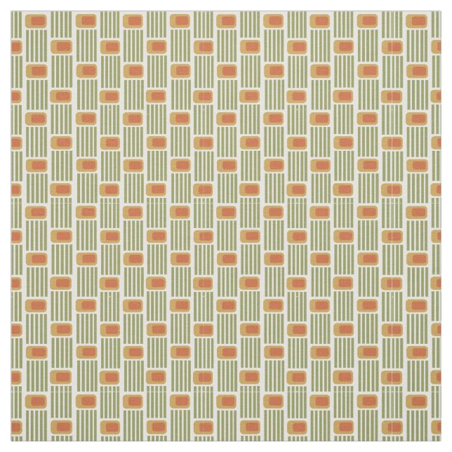 Tecido Linhas e Caixas Verdes  (Modelo)