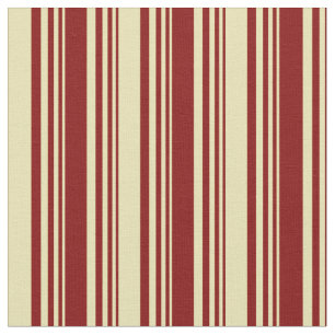 Tecido Linhas Maroon e Tan