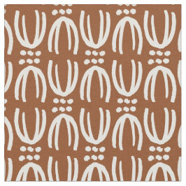 Tecido linhas marrons boho escandinavas