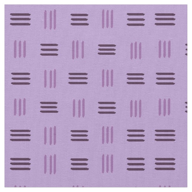 Tecido Linhas Padrão Modernas do meio século (Mauve) (Detalhe)