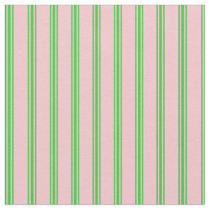 Tecido Linhas Rosa e Verde limão