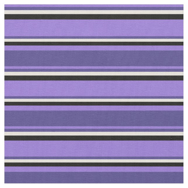 Tecido Linhas Roxo, Escuro Azul, bege e Preto (Detalhe)