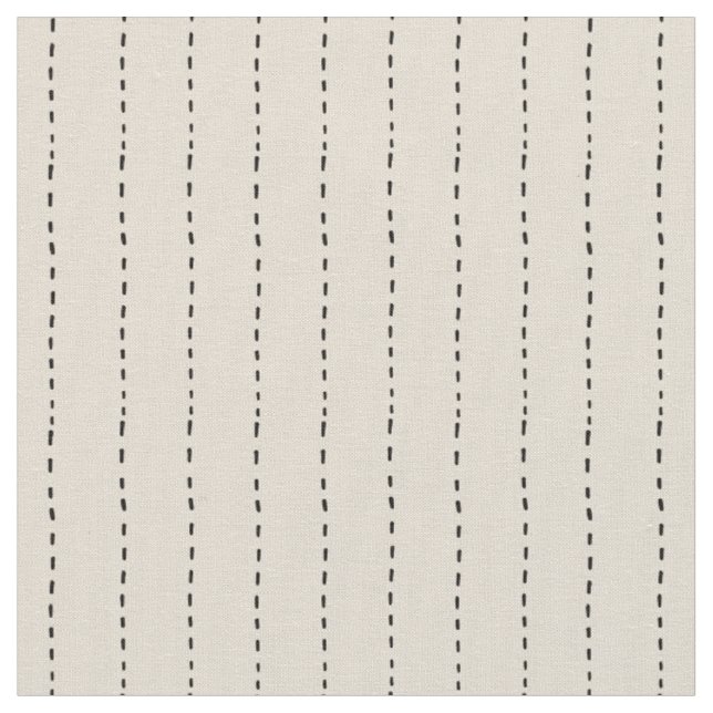Tecido Linhas Tracejadas em Bege (Detalhe)