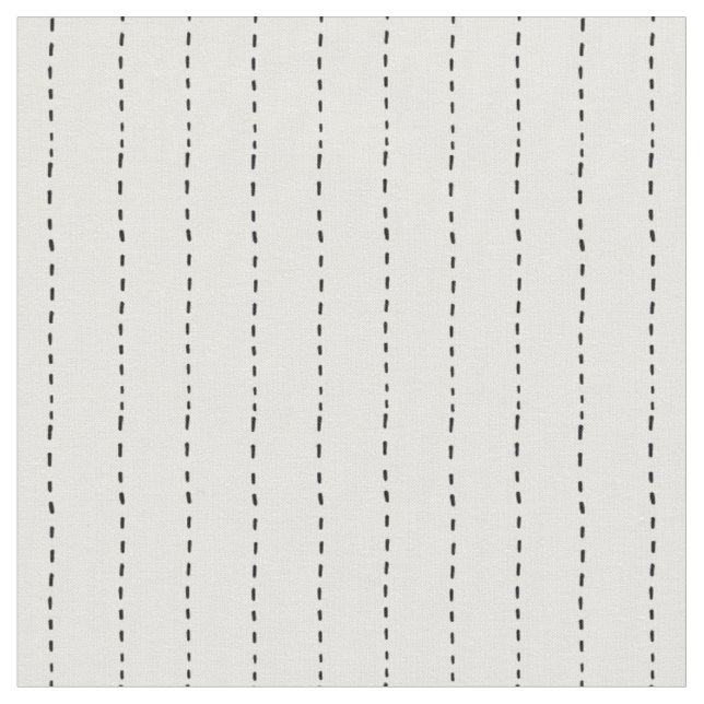 Tecido Linhas Tracejadas em Branco (Detalhe)