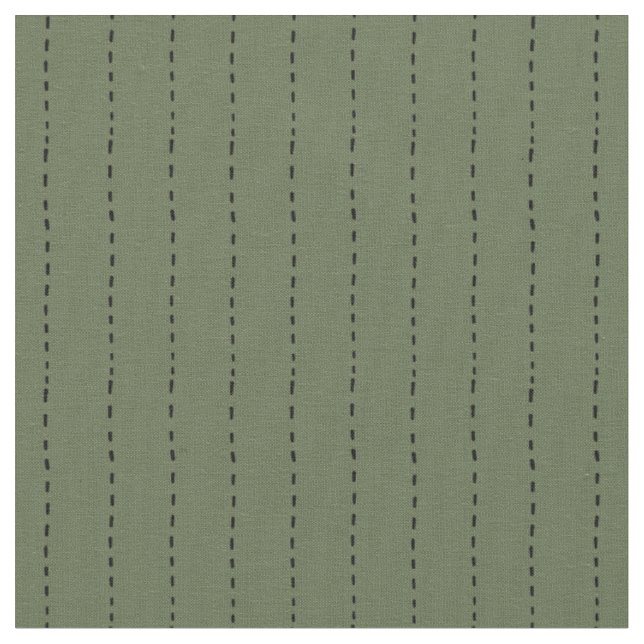 Tecido Linhas Tracejadas em Verde (Detalhe)