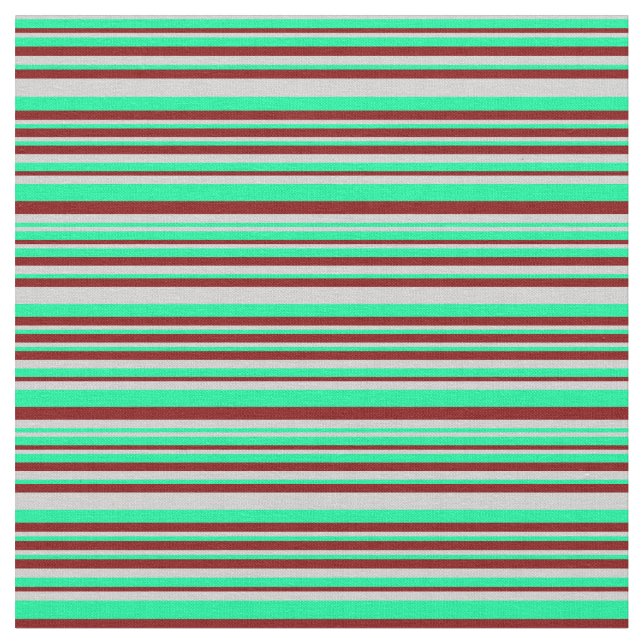 Tecido Linhas verdes, Cinzas leves e marrom (Detalhe)