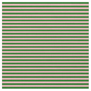 Tecido Linhas verdes e Rosas claro escuras coloridas