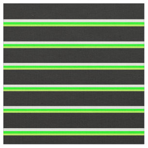 Tecido Linhas verdes, Limões, beges e pretas