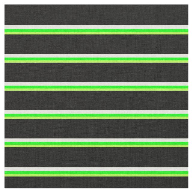 Tecido Linhas verdes, Limões, beges e pretas (Detalhe)