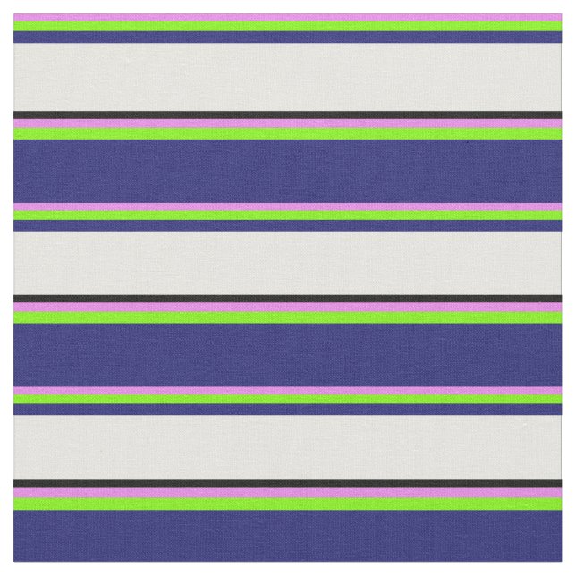 Tecido Linhas Violetas, Verdes, Azuis da Meia-Noite, Bran (Detalhe)