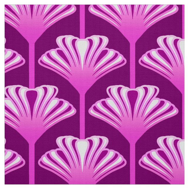 Tecido Lírio do art deco, roxo Amethyst e orquídea (Modelo)