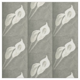 Tecido Lírios de Calla do carvão vegetal