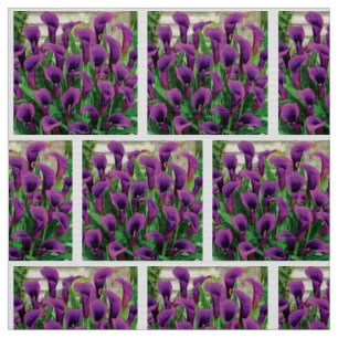 Tecido Lírios de Calla Roxos
