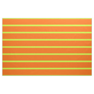 Tecido listras amarelas neon laranja