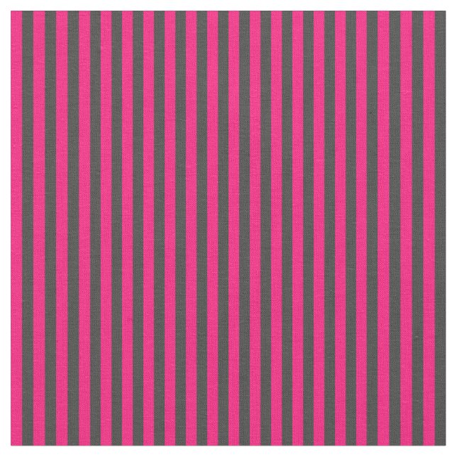 Tecido Listras Cinza Escuro e Rosa Vibrante (Detalhe)