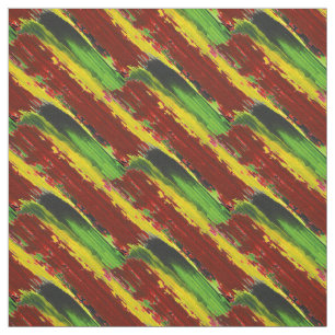 Tecido Listras da pintura de Rastafarian