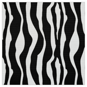 Tecido Listras da zebra - preto e branco