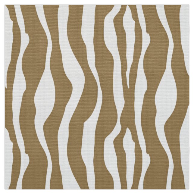 Tecido Listras da zebra - Taupe Tan e branco (Modelo)
