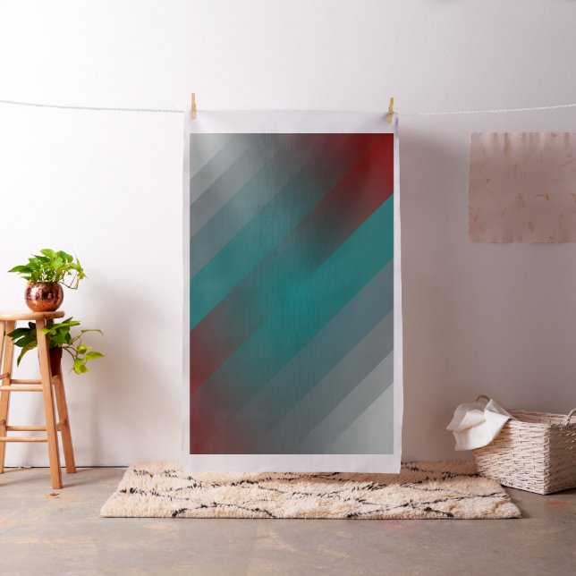 Tecido listras de cinza de Borgundy teal (In Situ)