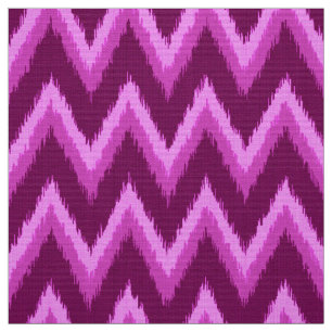 Tecido Listras de Ikat Chevron - roxo e violeta Amethyst
